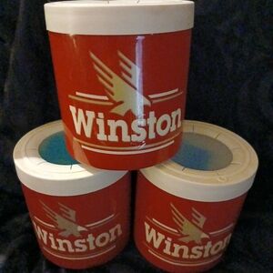 VINTAGE 90s Winston "THE FRIDGE" Cigarette Drink Can/ Bottle Chiller!